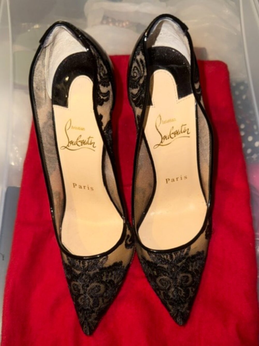 Follies 'Lace Pump' Louboutin Heels